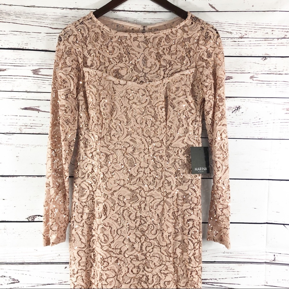 💰SOLD💰Marina long sleeve lace gown - Picture 3 of 8